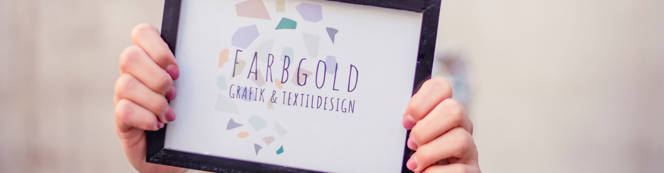 Farbgold sagt Hallo