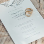 Ehevertrag-Hochzeitseinladung zur freien Trauung.